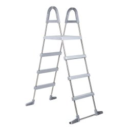 Poolstige De Luxe rustfrit st&aring;l 1,23m Azuro